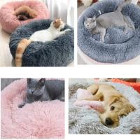 Cama redonda supersuave para mascotas, casa de felpa larga para perros medianos, casa de invierno cálida para dormir, 40-110cm - details 1