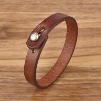 Jiayiqi-pulsera Vintage de cuero genuino para hombre y mujer, brazalete de mano, brazalete Punk, regalo de joyería para pareja - details 15