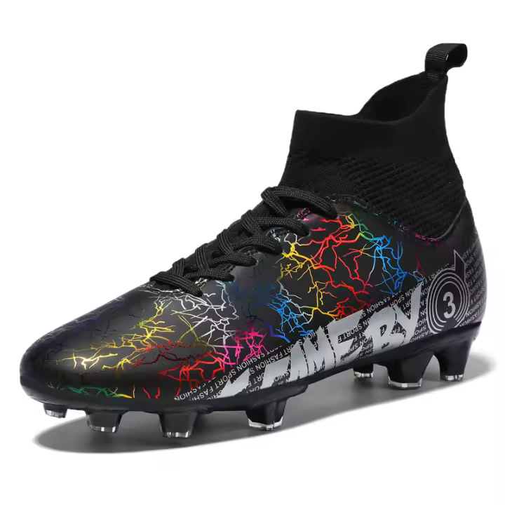 Zapatos de fútbol profesionales para hombres, botines de fútbol para jóvenes, zapatillas de entrenamiento de fútbol de cuero, zapatos de tacos de fútbol al aire libre - 1