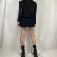 Botas a media pantorrilla con cordones y cremallera para mujer, botines deportivos con plataforma, otoño e invierno, novedad de 2021 - details 4