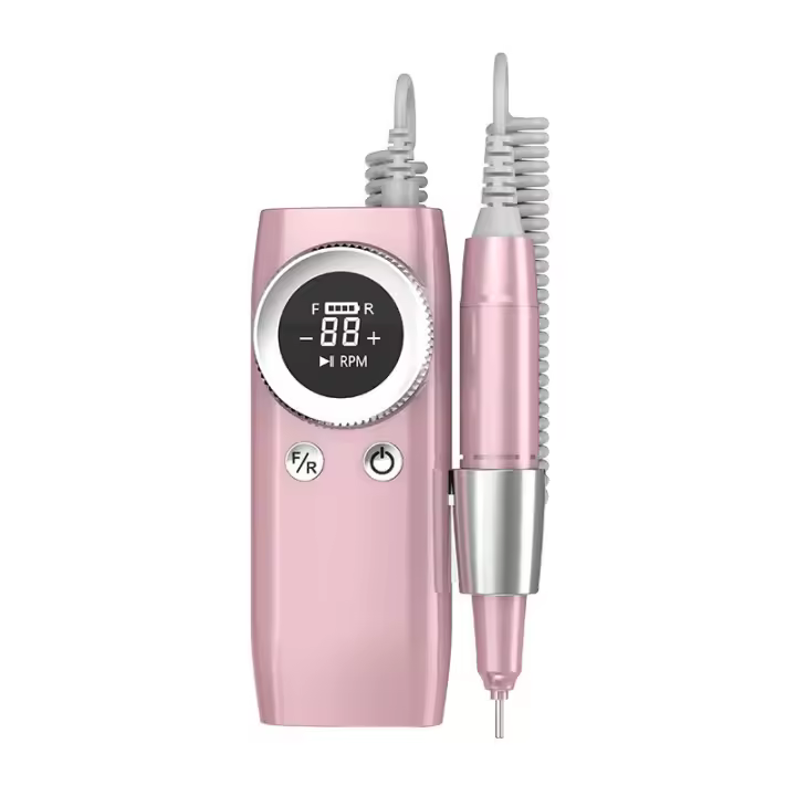Lijadora de uñas eléctrica recargable, máquina de manicura con modo de pausa, torno de uñas, herramienta de eliminación de corte de Gel, 45000RPM, nuevo - 1