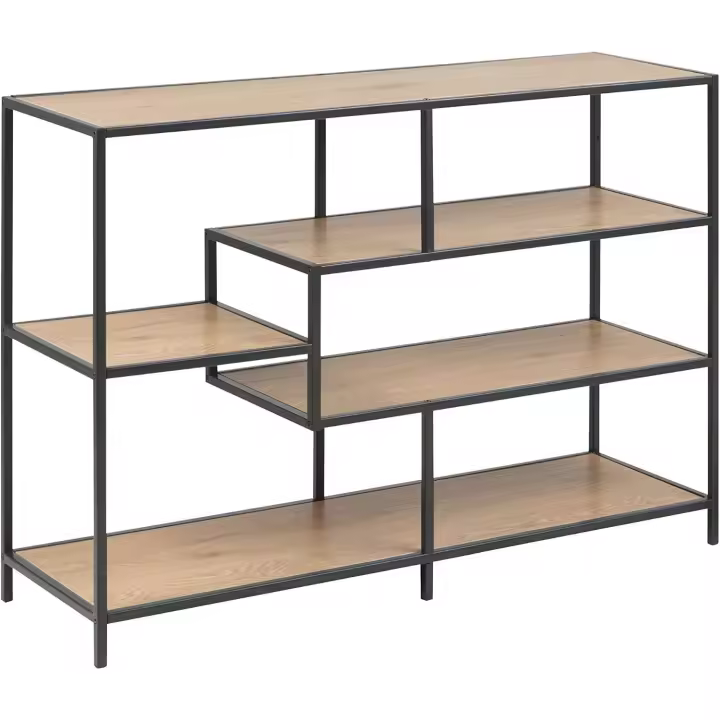 Librería de 4 Estantes 35 x 114 x 78.2 cm Acabado con Efecto de Roble Antes era Movian - 1