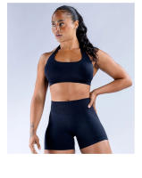 Sujetador deportivo de impacto para mujer, ropa interior de LICRA sin costuras, elástica, transpirable, mejora el pecho, ocio - details 14