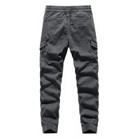 Pantalones Cargo de Moda para Hombres CHAIFENKO Color Sólido, Múltiples Bolsillos, Fuerza Elástica, Movimiento - details 4