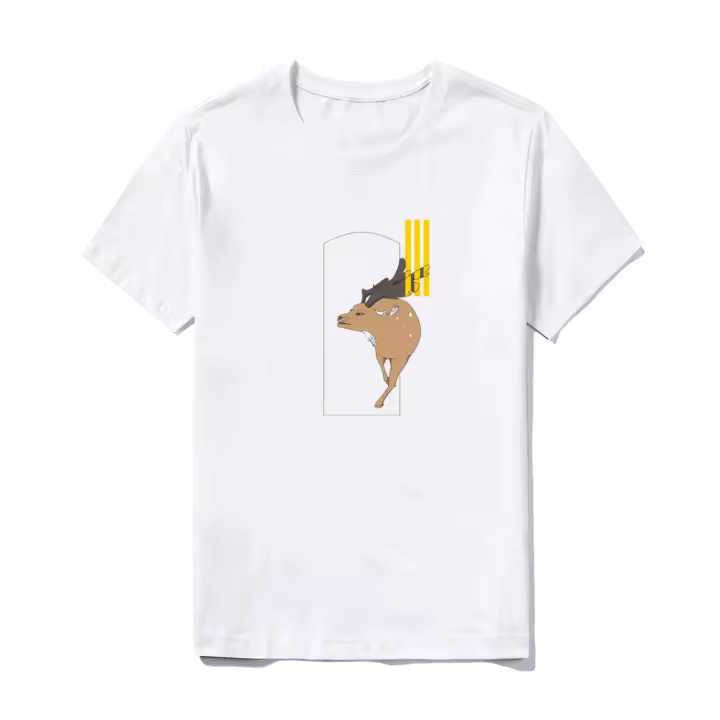 Camiseta casual Camiseta básica de manga corta de algodón de verano para hombre 
 Camisetas de hombre vintage estampadas con diseño estampado - 1