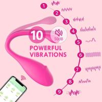 Vibrador inalámbrico con Bluetooth para mujer y adulto, huevo con Control remoto por aplicación, estimulador de clítoris femenino, masajeador de punto G, Juguetes sexuales - details 0