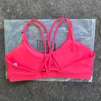 Sujetador deportivo con tirantes cruzados para mujer, pantalones cortos de entrenamiento de gimnasia, chaleco de yoga, corsé ajustado de alto impacto, acolchado suave reforzado para correr - details 10