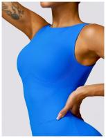Monos de Yoga sin Mangas de Espalda Abierta Ropa de Gimnasio de Ajuste Cerrado para Mujeres - details 16