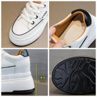 Zapatos de cuero genuino de vaca de 9cm Plataforma de zapatillas para mujer, tacones altos, estables para correr - details 4