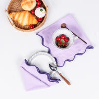 Servilletas de algodón bordadas de un solo lado, manteles individuales lavables, decoración navideña para mesa de boda, Hotel y hogar, 2 piezas/4 piezas - details 5