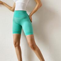Pantalones cortos deportivos de cintura alta para mujer, mallas Push Up de nailon suave para Fitness, correr, entrenamiento, gimnasio - details 13