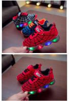 Zapatos deportivos con luces LED para niños, Zapatillas de malla para correr, zapatillas de Velcro antideslizantes luminosas - details 5