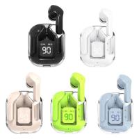 Auriculares inalámbricos tws transparentes, audífonos estéreo impermeables con pantalla LED, superventas - details 0