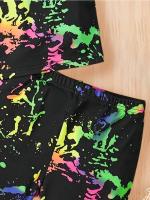 Conjunto Deportivo de Sudadera de Estampado Completo Adecuado para Niñas y Niños de 1 a 8 Años - details 4