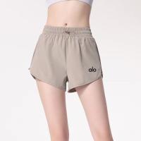 Aloyoga yoga shorts verano mujeres falso dos piezas anti-caminante casual secado rápido transpirable deportes fitness pantalones de entrenamiento - details 2