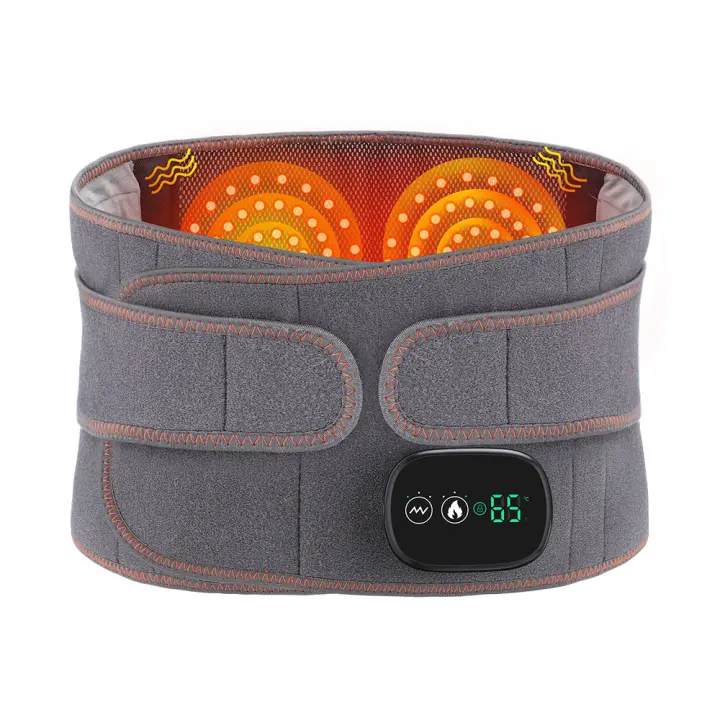Cinturón de Calentamiento Infrarrojo Eléctrico con Luz Roja para Masaje de Cintura y Apoyo Lumbar Alivio del Dolor Vibración y Masaje de Todos los Tipos de Piel - 1