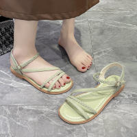 Sandalias de tacón para mujer 2025 Estilo bohemio étnico, suela de goma francesa, diseño de detalle de suela suave - details 16