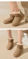 Botas de nieve de lana zapatos de algodón engrosado de moda versátil caliente suela gruesa corta - details 14