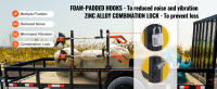 SucceBuy Trimmer Rack, 2 lugares Weeder Trimmer Rack, Trim Holder Trailer Rack Carrier con cerradura de contraseña de aleación de zinc, par - details 2