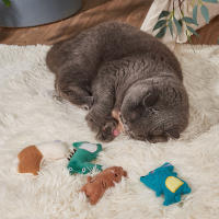 Pet World Lovely Animal Have Cat Mint Lint Chew Toy, juguetes interactivos para gatos, resistente a los arañazos, resistente a las mordeduras - details 0