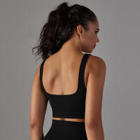 Nessaj-Chaleco de yoga sin costuras, top corto deportivo para fitness, gimnasio, correr, sujetador a prueba de golpes - details 6