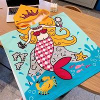 Toallas para niñas pequeñas, capa con capucha, bata de baño de playa, albornoz de microfibra suave para niños, Poncho de piscina, toalla de viñetas de animales - details 6