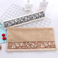 Toalla cuadrada de jacquard de algodón puro, toalla cuadrada de regalo de arte, toalla facial absorbente suave - details 2