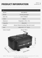 ROCKBROS-bolsas impermeables para bicicleta, equipaje reflectante de 4L, para ciclismo de montaña, de viaje - details 1