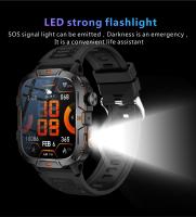 2025 Nuevo reloj inteligente militar para exteriores Pantalla AMOLED HD de 1,96 pulgadas, linterna LED, llamada Bluetooth, frecuencia cardíaca y presión arterial 100+ Modo deportivo Reloj inteligente resistente al agua - details 16