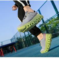 Flyknit zapatos de malla transpirable amortiguación zapatos para correr zapatos de los hombres los deportes de marea zapatos de cien zapatos de moda marea zapatos masculinos - details 11