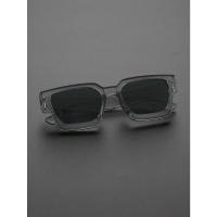 Gafas de Sol Cuadradas de Moda 1/2 PC Montura de Plástico Para Hombres y Mujeres Uso Diario - details 17