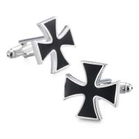 Gemelos esmaltados de latón negro de alta calidad para hombre, mancuernas de camisa francesa de estilo clásico, marca de moda, novedad de verano - details 4