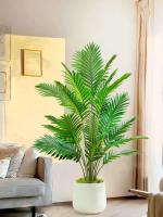 Palmera de Plástico Verde Planta Falsa Tropical para Decoración de Jardín Doméstico - details 1