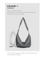 Nueva capa de aire cuadrícula bolso de hombro Premium Sense moda Simple Casual versátil Commuter bolso - details 7