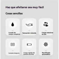 Afeitadora Eléctrica de Cinco Hojas Autoservicio de Cabeza Recargable Impermeable - details 3