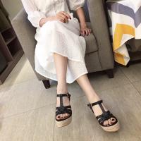 Sandalias de plataforma de gran tamaño con tacón de cuña, estilo nuevo de verano 2025, zapatos romanos de suela gruesa que realzan la altura para mujer - details 7