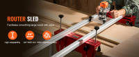 SucceBuy Router Sled - 64 pulgadas, portátil y ajustable para aplanar madera. Ideal para carpintería casera de bricolaje, plantilla de aplanamiento de losas. Máquina cepilladora para obtener resultados suaves. - details 0