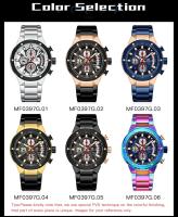 Reloj de cuarzo elegante de negocios de lujo para hombre, reloj de pulsera con banda de acero luminosa resistente al agua, gran regalo para novio/esposo - details 2