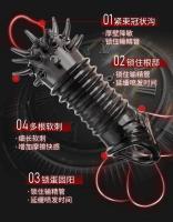 Leten-extensor de picos suaves y gruesos reutilizables, anillo de funda para condón, juguetes de agrandamiento para hombres, tienda sexual erótica - details 3