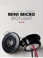 6 uds Led Mini Downlight 3W foco lámpara empotrable AC85-265V luz de techo de aluminio 52mm con controlador - details 4