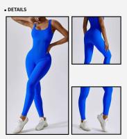 Mono de Yoga de Manga Larga Conjunto Deportivo para Mujeres Ropa de Gimnasio de Moda - details 3