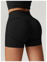 Pantalones cortos de Yoga sin costuras para mujer, ropa deportiva para Fitness, levantamiento de glúteos, gimnasio, correr - details 8
