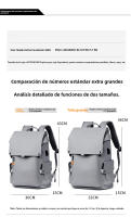 Bolso escolar Mochila de viaje de gran capacidad Bolso de computadora Mochila de viajero para estudiantes universitarios - details 4