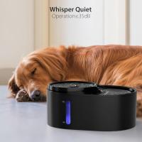 Dispensador automático de agua para gatos de 6 l/1,58 g, fuente de agua para mascotas de 2 alturas con bomba ultrasilenciosa y 8 filtros de repuesto y 32 almohadillas de filtro y alerta de escasez de agua, blanco - details 6