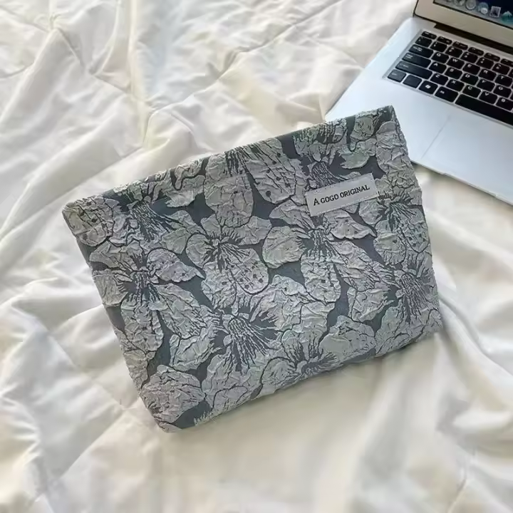 Bolso de Cosméticos de Viaje a Rayas Organizador de Maquillaje de Pana de Cordonuroy - 1