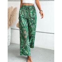 Pantalones de pierna ancha para mujer, cintura alta, elásticos, estéticos, elegantes, elegantes - details 9