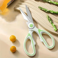 Tijeras de cocina de acero inoxidable, tijeras para alimentos, tijeras resistentes para huesos de pollo, tijeras versátiles y afiladas para carne, tijeras para el hogar, 1 ud. - details 2