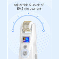 Bio Roller G5 Derma Roller recargable con LED y EMS (540 pines), viene con 5 pines de 0,25 mm - details 0