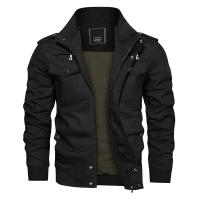 Chaqueta de Algodón para Hombres MAGCOMSEN Abrigo de Viento con Cremallera Multi-Bolsillos - details 9