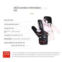 1 par de guantes de portero de talla 5-10, guantes antideslizantes de látex para portero de fútbol para niños, guantes de portero de juego suaves y gruesos, fútbol - details 11